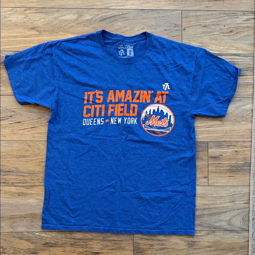 Blue New York Mets Graphic T-Shirt